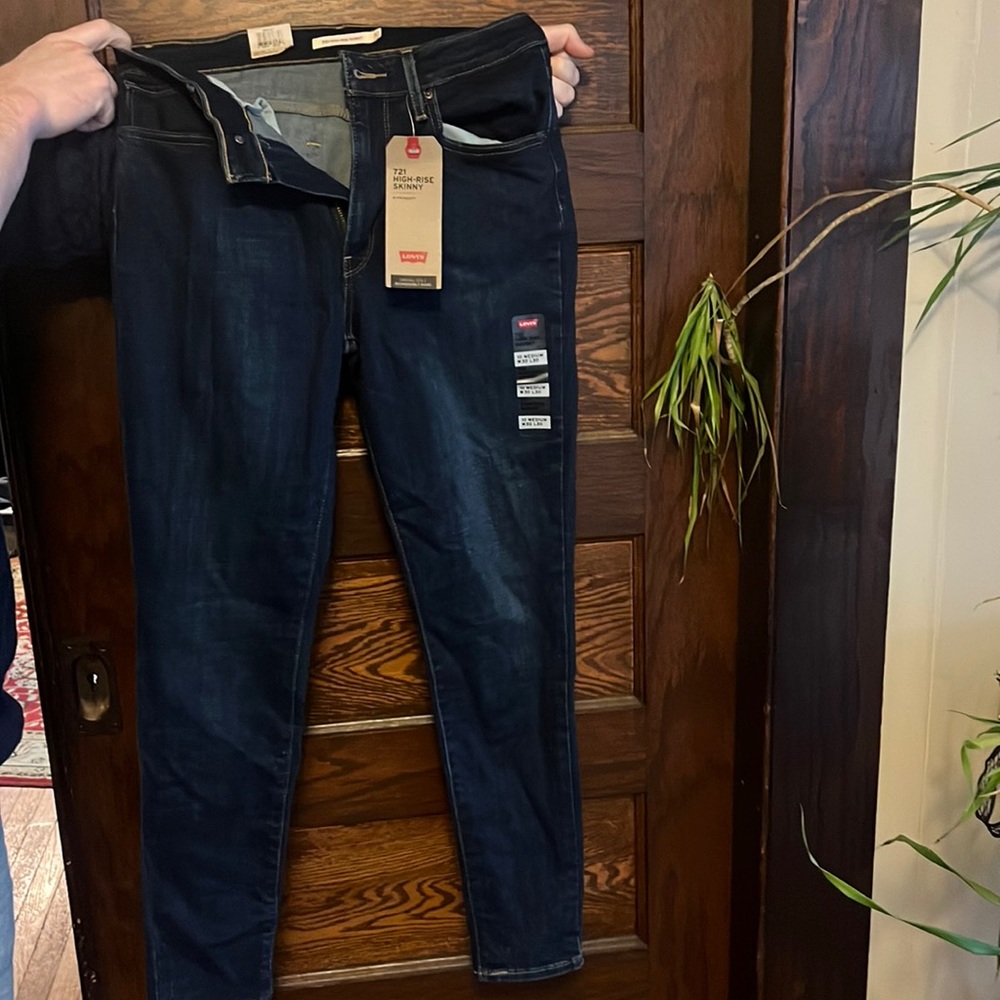 High rise skinny Levi jeans size ten new with tags